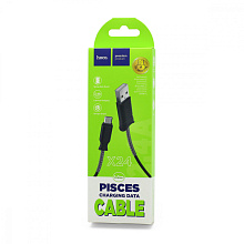 Кабель USB - Micro USB HOCO X24 "Pisces" (2.4А, 100см) черный