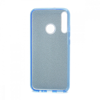 Чехол Fashion с блестками силикон-пластик для Huawei Honor 9C/P40 Lite E голубой