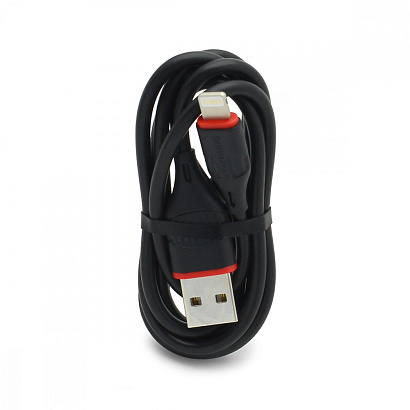 СЗУ с выходом USB Borofone BA48A (2.1А/кабель Lightning) черное