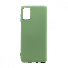 Чехол Silicone Case NEW ERA (накладка/силикон) для Samsung Galaxy M51 зеленый