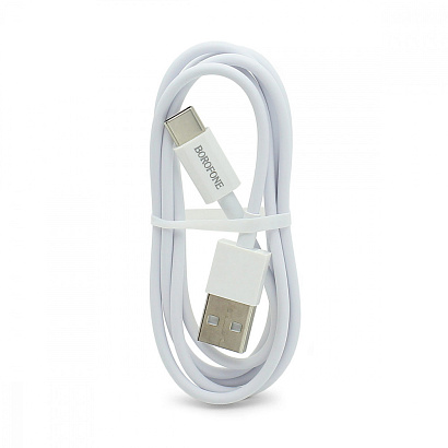 Кабель USB - Type-C Borofone BX22 "Bloom" (3А, 100см) белый