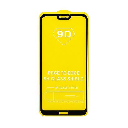 Защитное стекло Full Glass для Huawei P20 Lite черное (Full GC) тех. пак