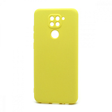 Чехол Silicone Case NEW ERA (накладка/силикон) для Xiaomi Redmi Note 9 желтый