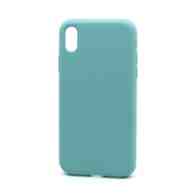 Чехол Silicone Case без лого для Apple iPhone XR (полная защита) (021) голубой