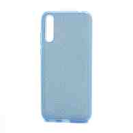 Чехол Fashion с блестками силикон-пластик для Huawei Y8p голубой