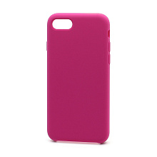 Чехол Silicone Case без лого для Apple iPhone 7/8/SE 2020 (054) темно розовый