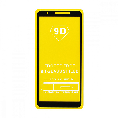 Защитное стекло Full Glass для Samsung Galaxy A01 Core (A013) черное (Full GC) тех. пак