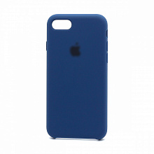 Чехол Silicone Case с лого для Apple iPhone 7/8/SE 2020 (020) синий
