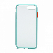 Чехол Shockproof силикон-пластик для Apple iPhone 6/7/8 Plus голубо-оранжевый