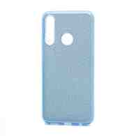 Чехол Fashion с блестками силикон-пластик для Huawei Y6p голубой