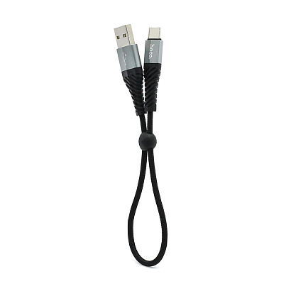 Кабель USB - Type-C HOCO X38 "Cool Charging" (3А, 25см) черный