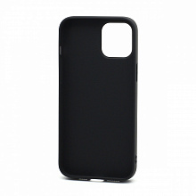 Чехол силиконовый с кожаной вставкой Leather Cover для Apple iPhone 12 Pro Max/6.7 черный