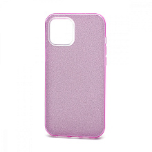 Чехол Fashion с блестками силикон-пластик для Apple iPhone 12 Pro Max/6.7 фиолетовый