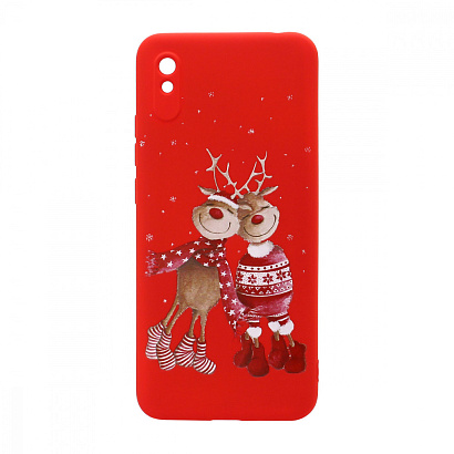 Чехол NEW ERA Winter для Xiaomi Redmi 9A (002) красный