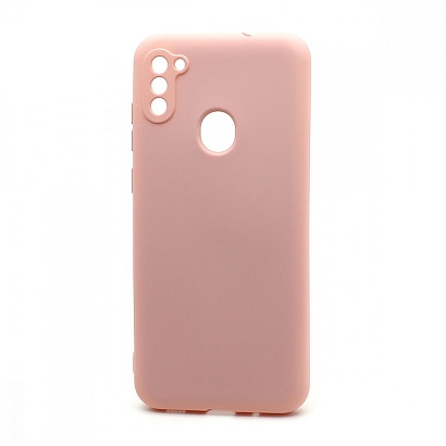 Чехол Silicone Case NEW ERA (накладка/силикон) для Samsung Galaxy A11/M11 светло розовый