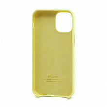 Чехол Silicone Case с лого для Apple iPhone 12 mini/5.4 (051) светло жел