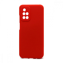 Чехол Silicone Cover Color для Xiaomi Redmi 10 (001) красный полная защита