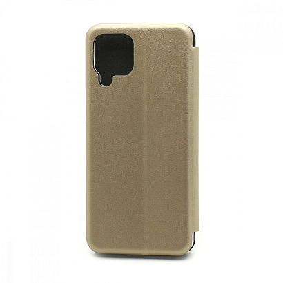 Чехол-книжка BF модельный (силикон/кожа) для Samsung Galaxy M22 золотистый