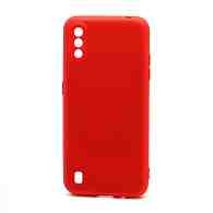 Чехол Silicone Case NEW ERA (накладка/силикон) для Samsung Galaxy A01 красный