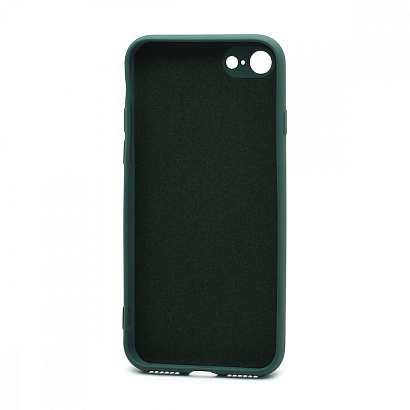 Чехол Silicone Case NEW ERA (накладка/силикон) для Apple iPhone 7/8/SE 2020 темно зеленый