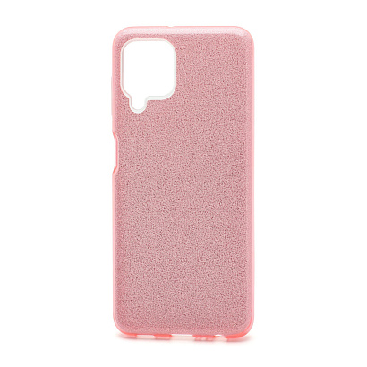 Чехол Fashion с блестками силикон-пластик для Samsung Galaxy A22/M32 розовый