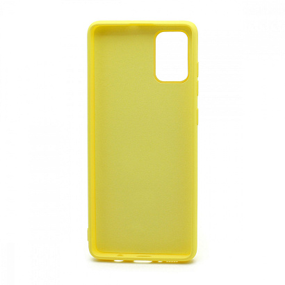 Чехол Silicone Case NEW ERA (накладка/силикон) для Samsung Galaxy A71 желтый