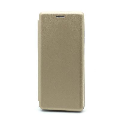 Чехол-книжка BF модельный (силикон/кожа) для Xiaomi Redmi Note 8 Pro золотистый
