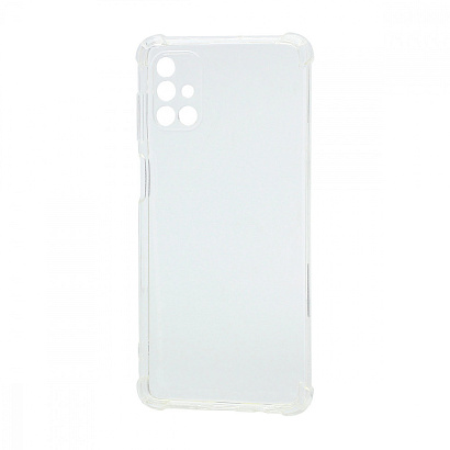 Чехол силиконовый противоударный для Samsung Galaxy M51 прозрачный