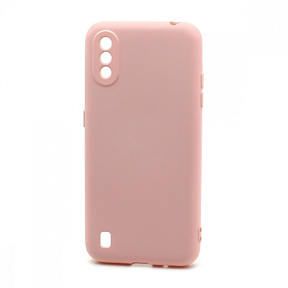 Чехол Silicone Case NEW ERA (накладка/силикон) для Samsung Galaxy A01 светло розовый