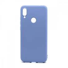 Чехол Silicone Case NEW ERA (накладка/силикон) для Xiaomi Redmi Note 7 голубой
