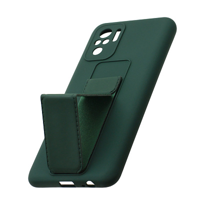 Чехол Magnetic Stend 2 для Xiaomi Redmi Note 10/Redmi Note 10S (007) темно зеленый