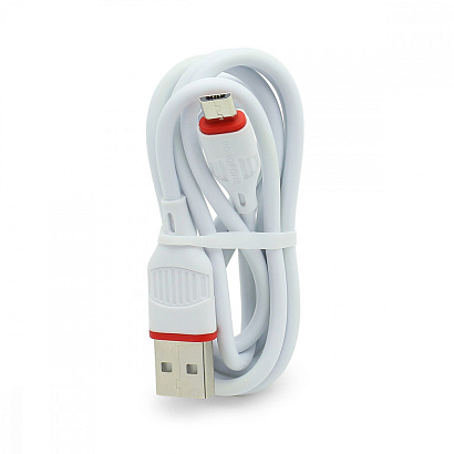 СЗУ с выходом USB Borofone BA48A (2.1A/кабель micro USB) белое