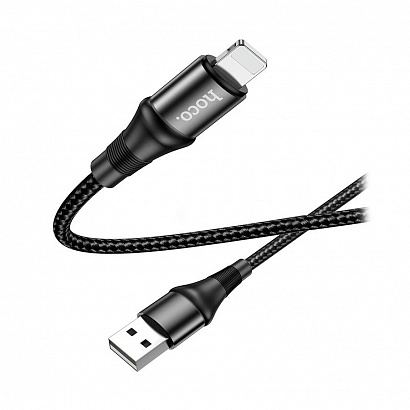 Кабель USB - Lightning HOCO X50 "Excellent" (2.4А, 100см) черный