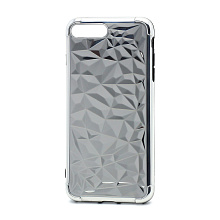 Чехол силиконовый PRISMA (галограмма одноцветная) для Apple iPhone 7/8 Plus серебристый