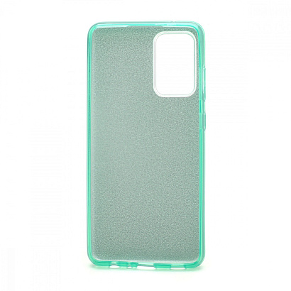 Чехол Fashion с блестками силикон-пластик для Samsung Galaxy A72 зеленый