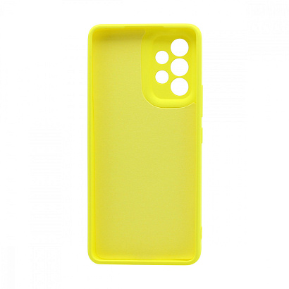 Чехол Silicone Case NEW ERA (накладка/силикон) для Samsung Galaxy A53 желтый