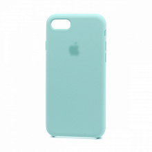 Чехол Silicone Case с лого для Apple iPhone 7/8/SE 2020 (044) голубой