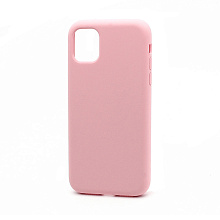 Чехол Silicone Case без лого для Apple iPhone 11/6.1 (полная защита) (006) розовый