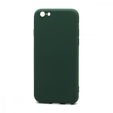 Чехол Silicone Case NEW ERA (накладка/силикон) для Apple iPhone 6/6S темно зеленый