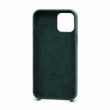 Чехол Silicone Case с лого для Apple iPhone 12/12 Pro/6.1 (058)темно зел