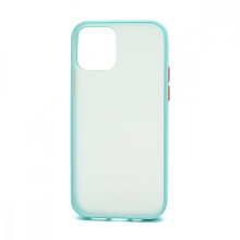 Чехол Shockproof Lite силикон-пластик для Apple iPhone 12/12 Pro/6.1 голубо-оранжевый