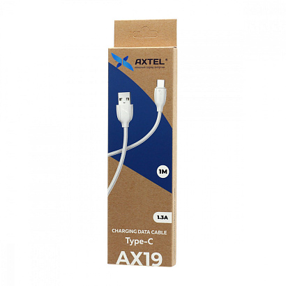 Кабель USB - Type-C Axtel AX19 (100см) белый