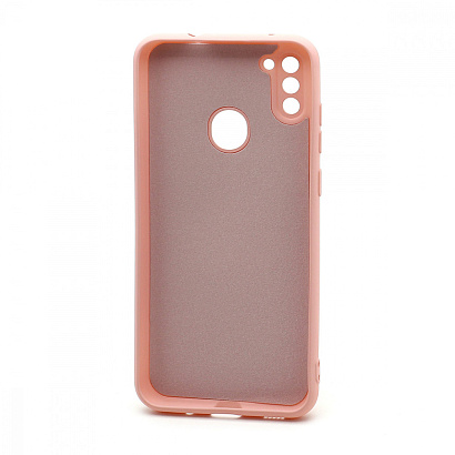 Чехол Silicone Case NEW ERA (накладка/силикон) для Samsung Galaxy A11/M11 светло розовый