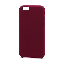 Чехол Silicone Case без лого для Apple iPhone 6/6S (052) бордовый