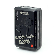 Наушники с микрофоном Remax Concave-Convex RM-510 (3.5 mm jack) черные