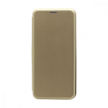 Чехол-книжка BF модельный (силикон/кожа) для Samsung Galaxy A73 золотистый