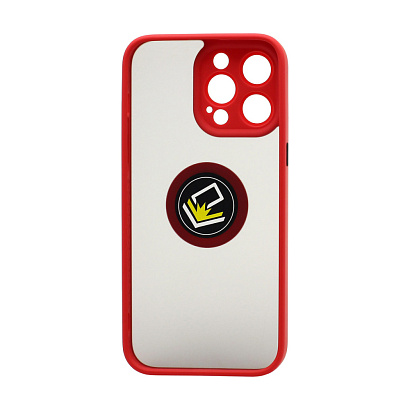 Чехол Shockproof Ring для Apple iPhone 14 Pro Max/6.7 (002) красно-черный