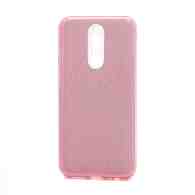 Чехол Fashion с блестками силикон-пластик для Xiaomi Redmi 8 розовый