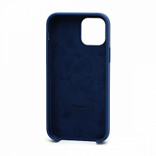 Чехол Silicone Case с лого для Apple iPhone 12/12 Pro/6.1 (020) синий