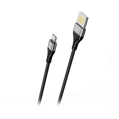 Кабель USB - Lightning Borofone BU11 "Tasteful" (2.4А, 120см) черный